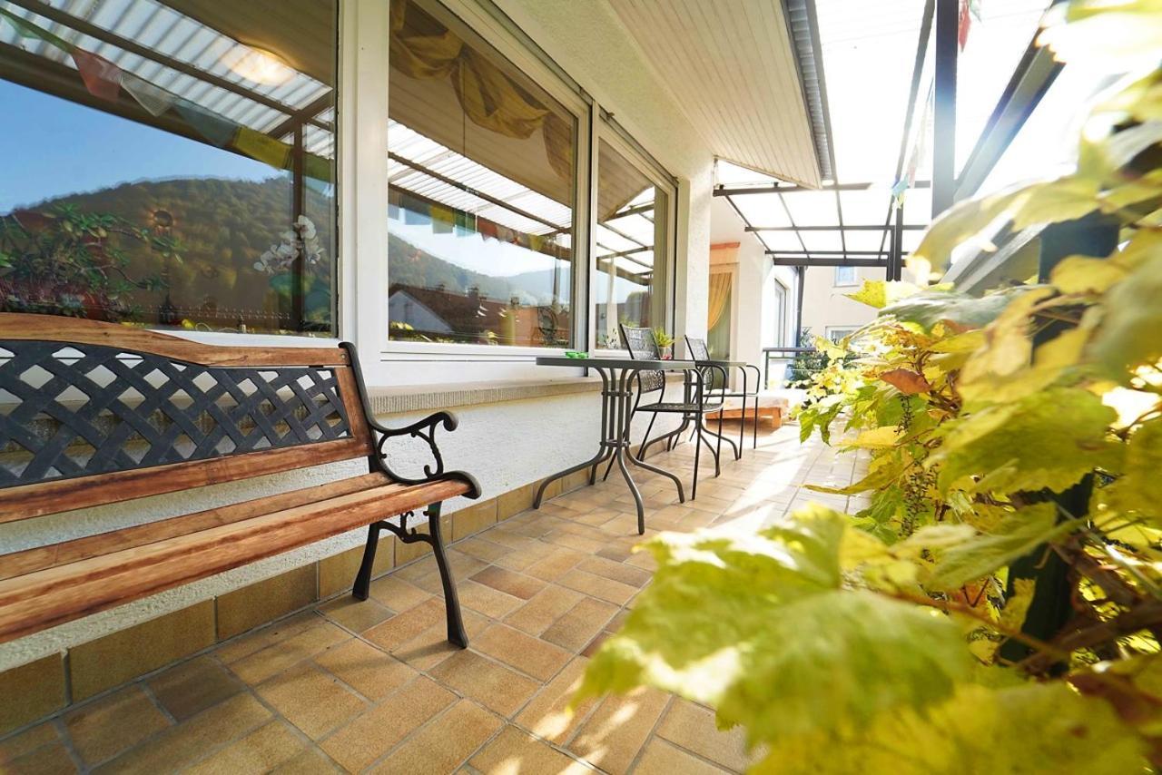 Ferienwohnung Im Haus Lotus Mit Grossem Balkon Und Garten Bad Urach Exterior photo
